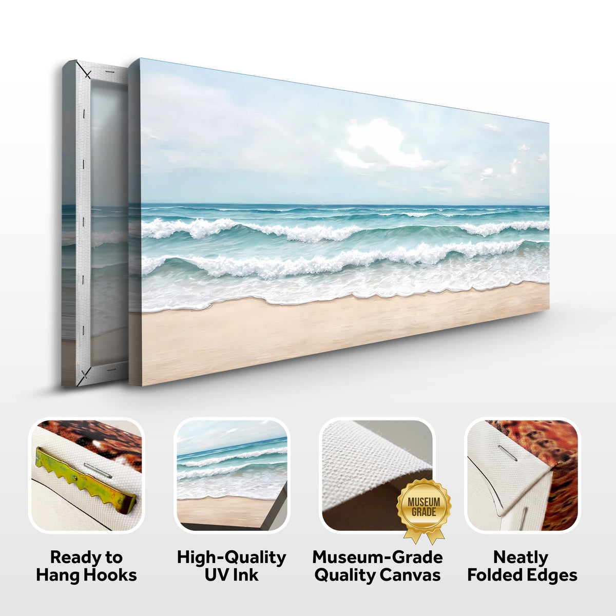 Serene Ocean Wave Coastal Wall Art