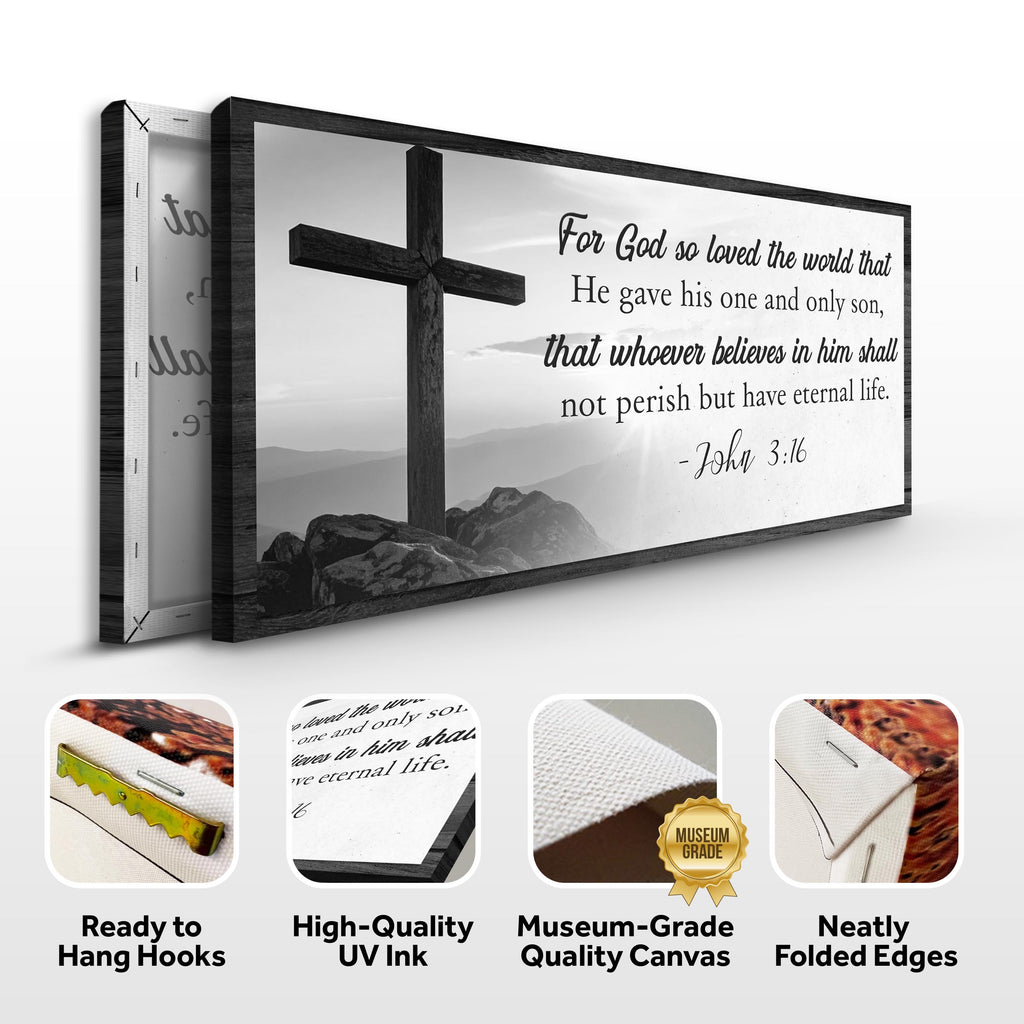 John 3:16: For God So Loved The World Faith Sign V