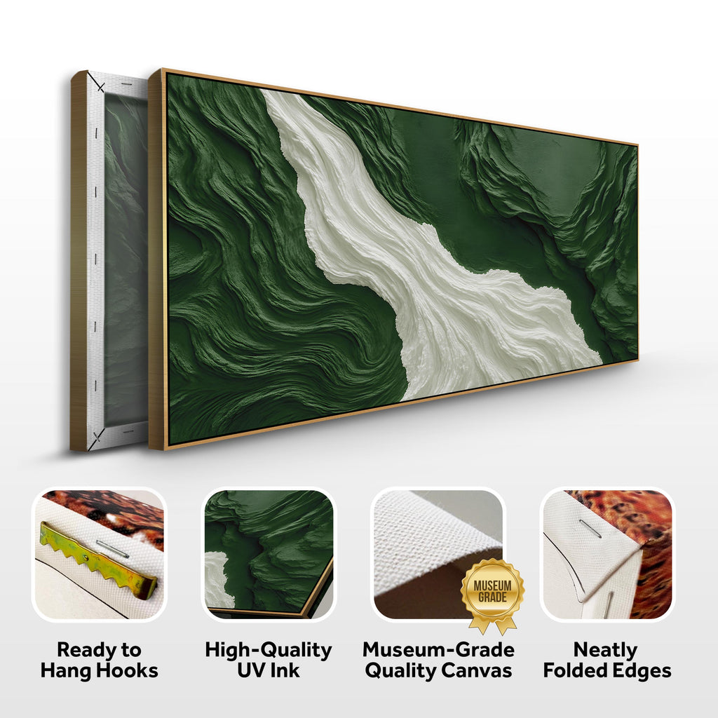 Green Rivers Abstract Wall Art
