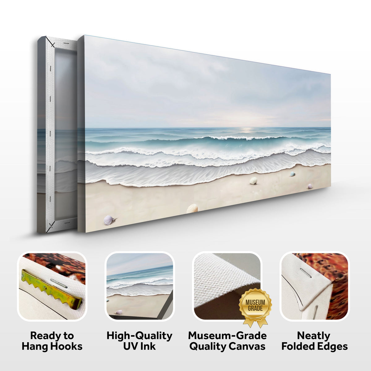 Serene Ocean Wave Coastal Wall Art III