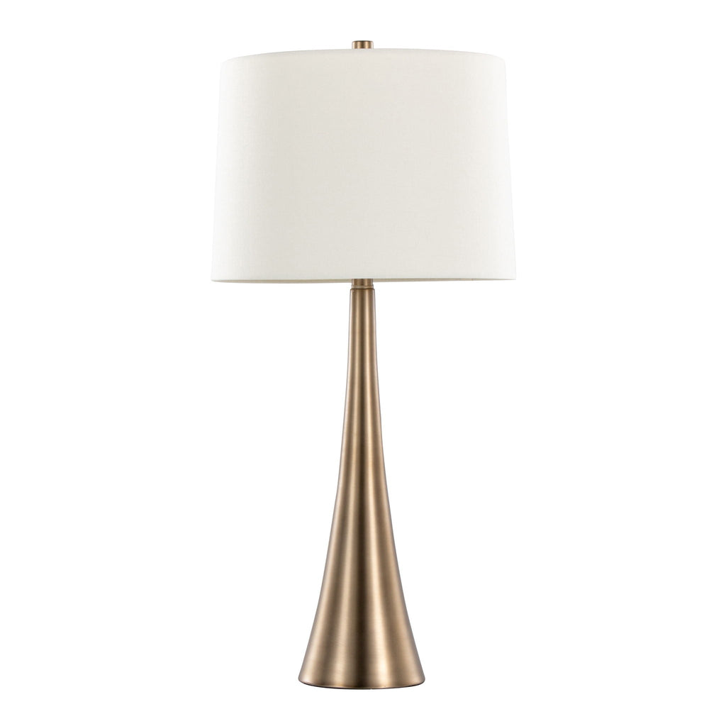 Contemporary Table Lamp Set with 3-Way Switch - Pearl Silver or Bronze