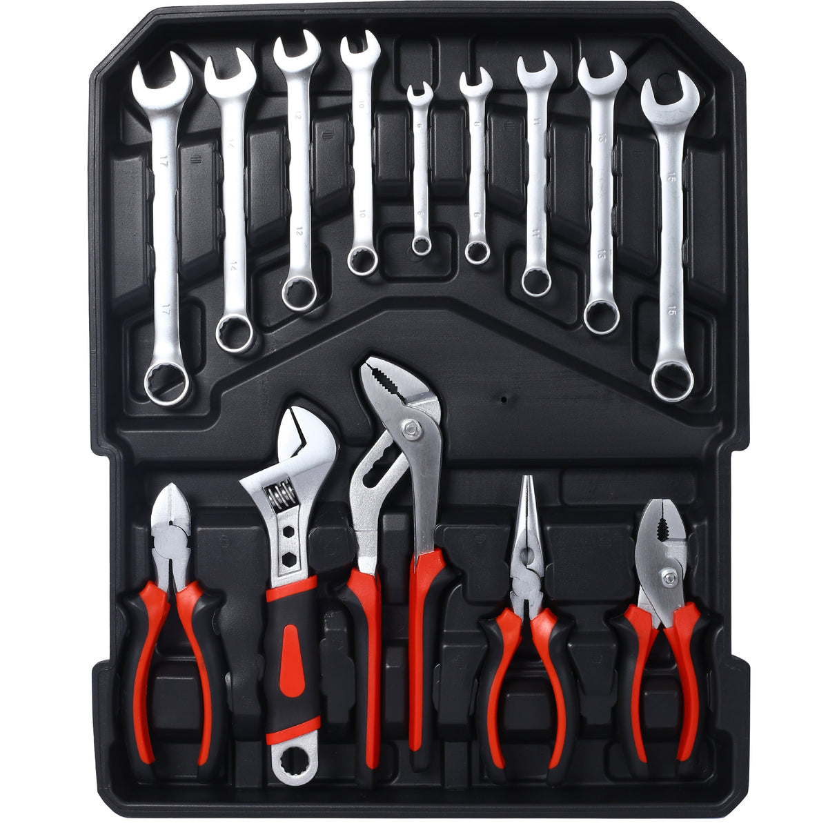 899pcs Home Repair Tool Set with Aluminum Toolbox - Silver