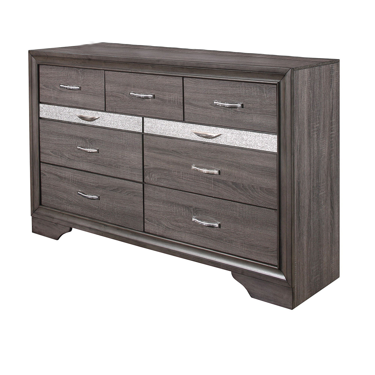 Sparkle Dresser with Jewelry Drawer - Gray