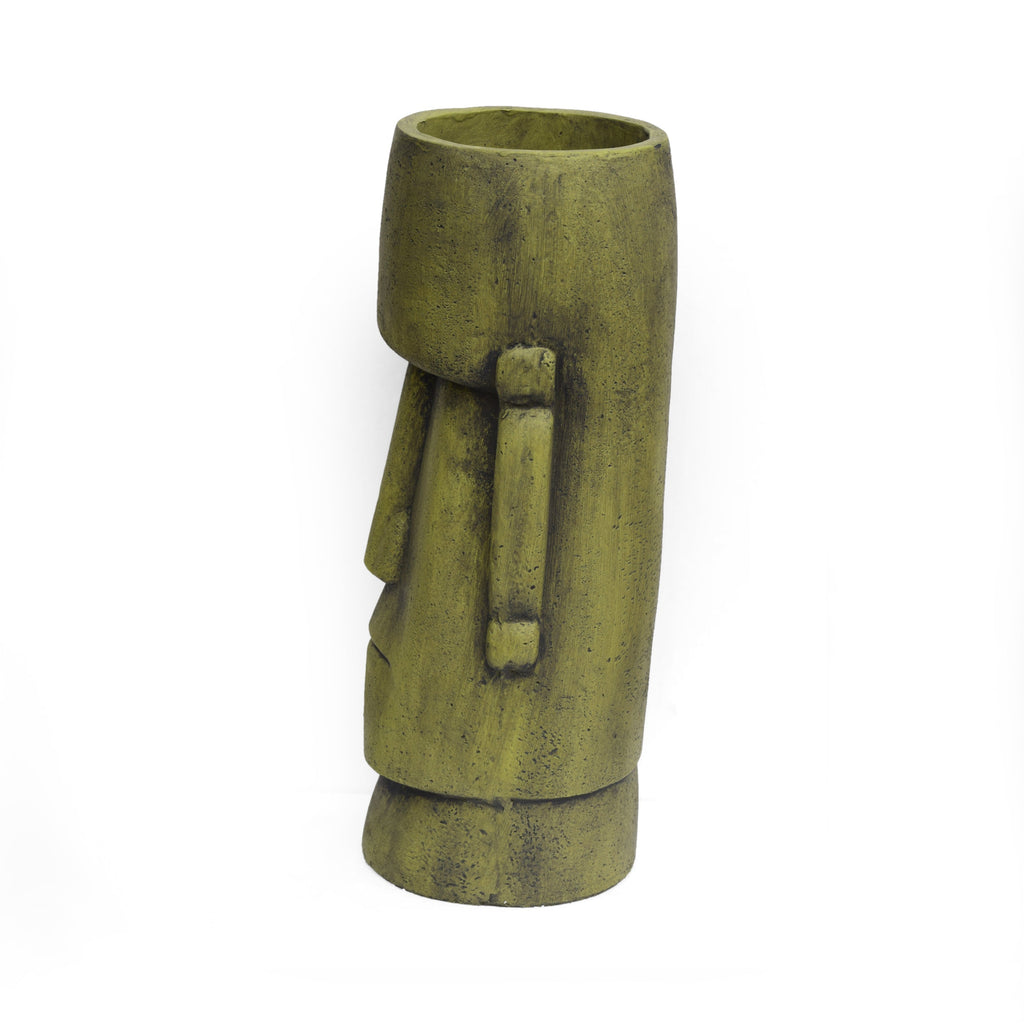 Glacier Cast Stone Urn with Weather Resistance - Gray
