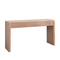 Modern Console Table with 4 Drawers - Wood Finish