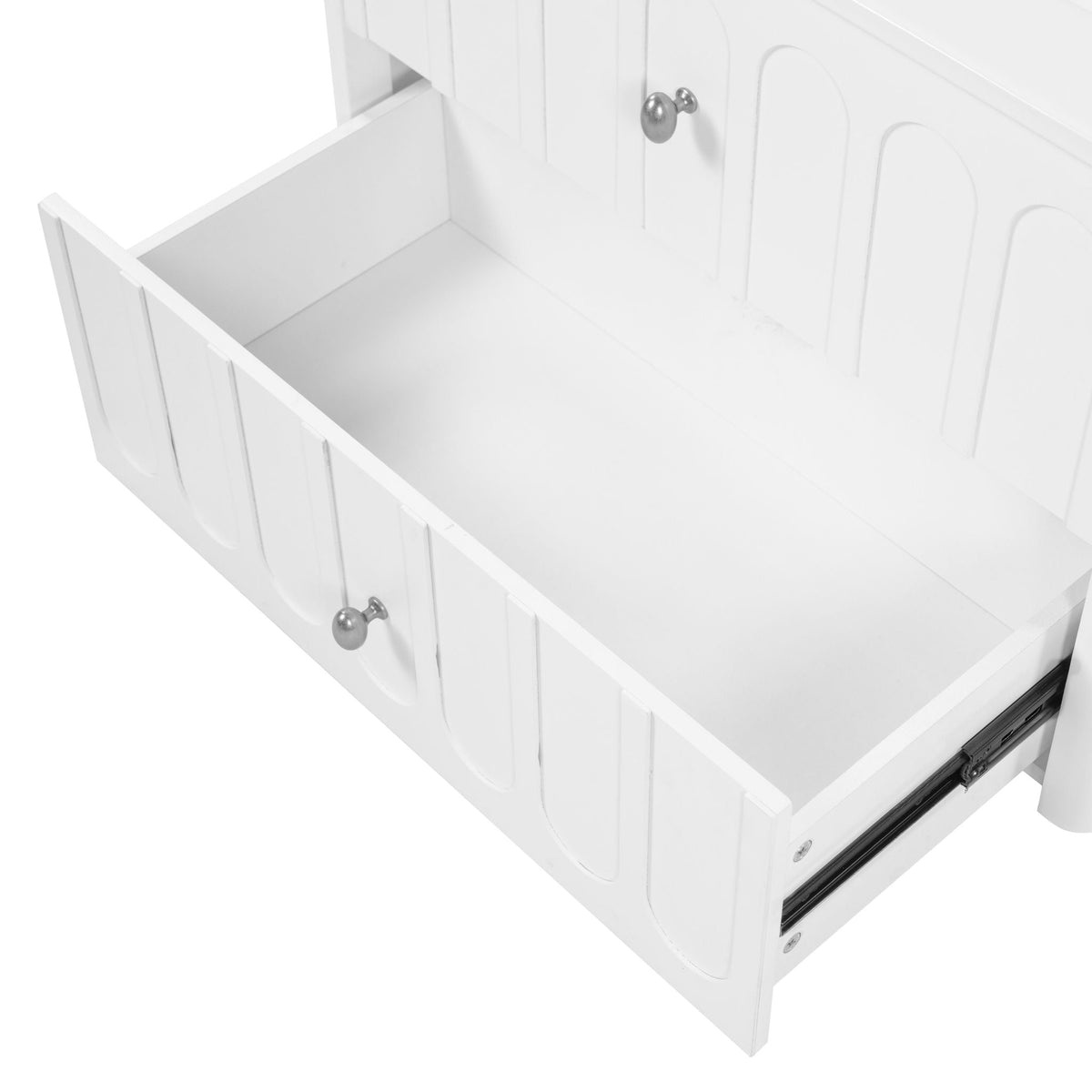 Floating Bathroom Vanity with Soft Close Drawer Slides – White or Black