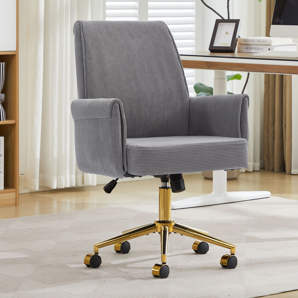 Ergonomic Mid Back Office Chair with Memory Foam Cushion - Multiple Colors