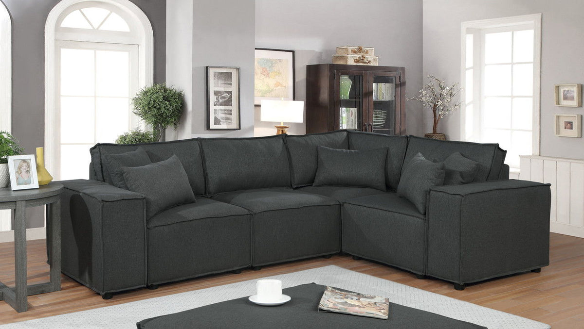 Melrose Modular Sectional Sofa With Ottoman