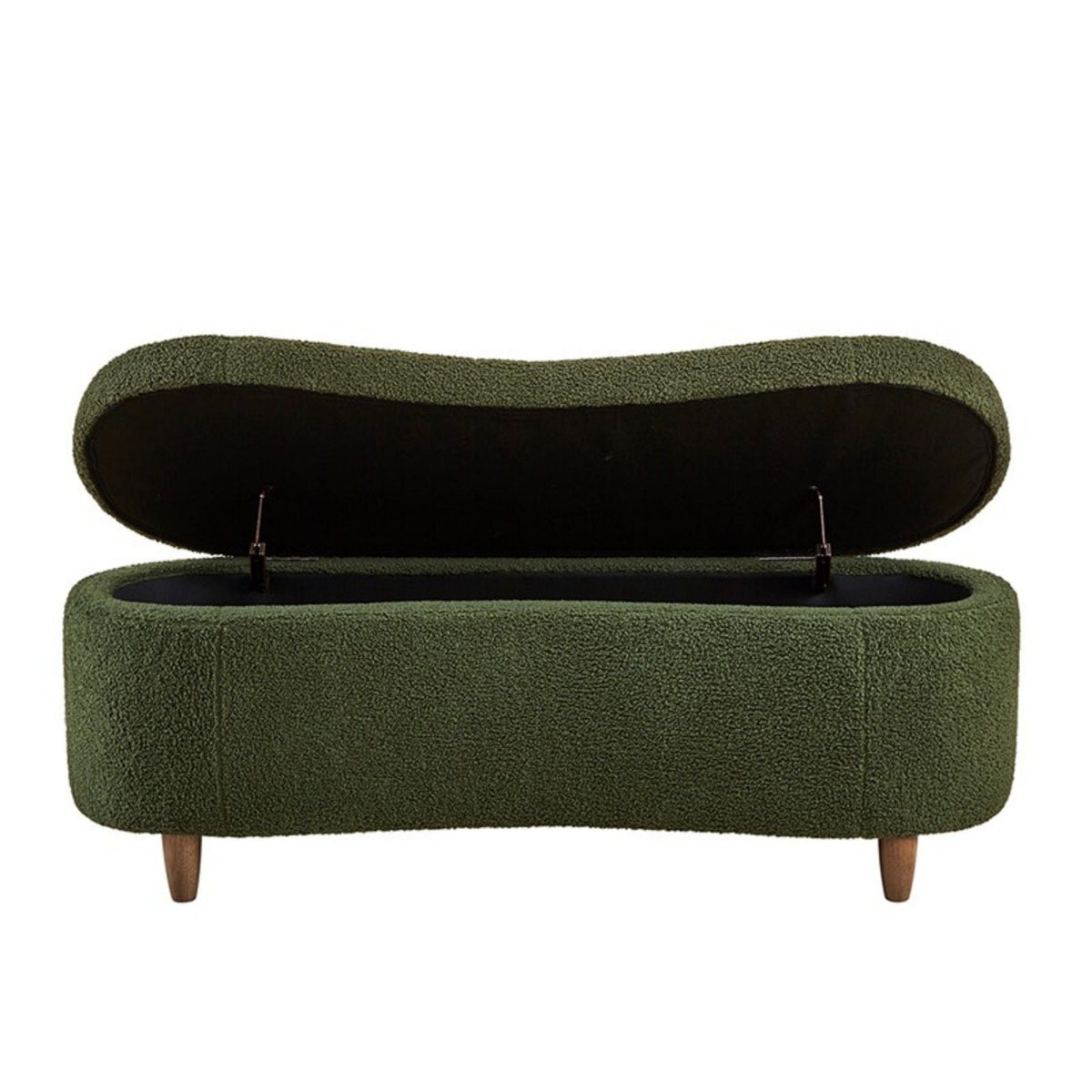 Flip Top Storage Bench with Soft Close Hinges - Light Brown, Beige, or Dark Green