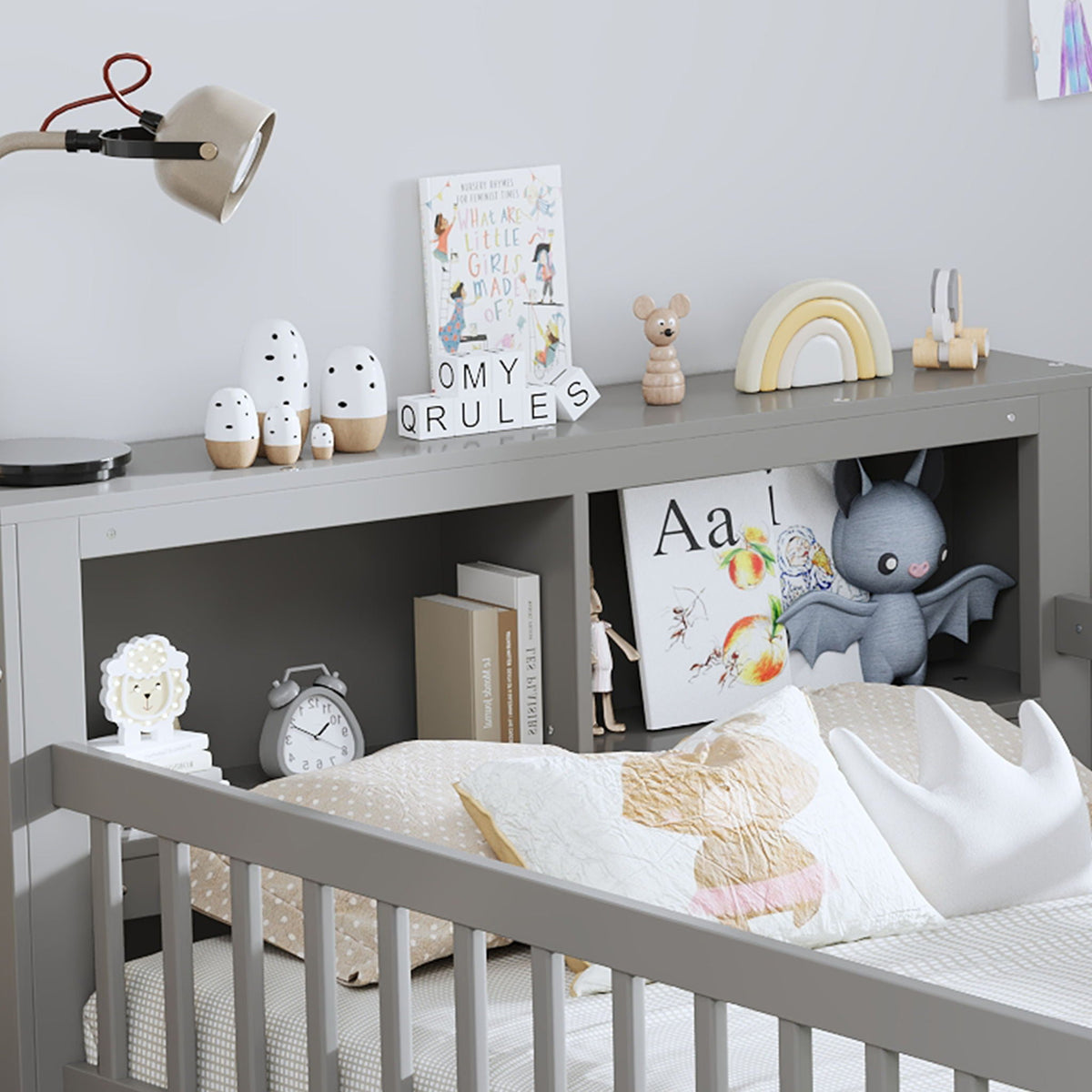 Twin Storage Bed with Headboard Rack & Under-Bed Drawers - Multiple Colors
