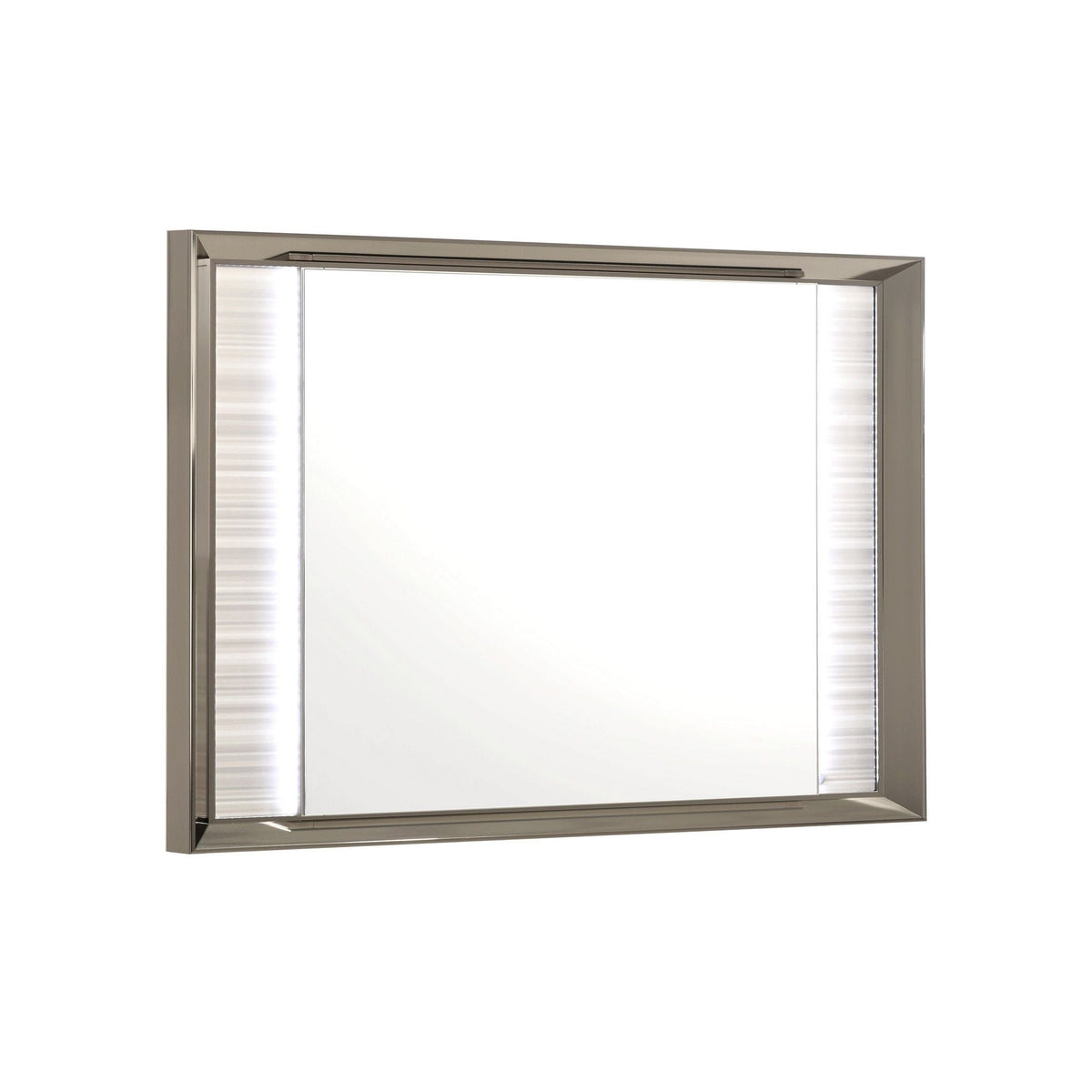 White LED Mirror with Built-In Lighting and Frame