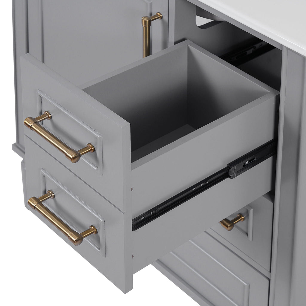 Traditional Bathroom Vanity Set with Soft Close Doors - Multiple Colors