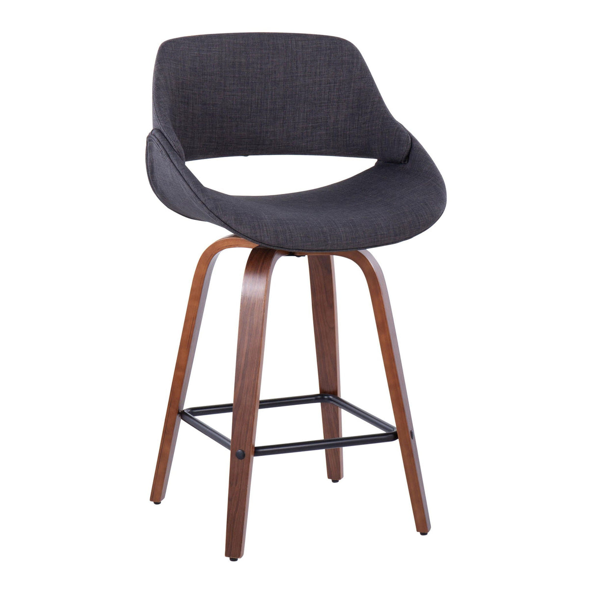 Fabrico - Mid-Century Modern Counter Stool (Set of 2)
