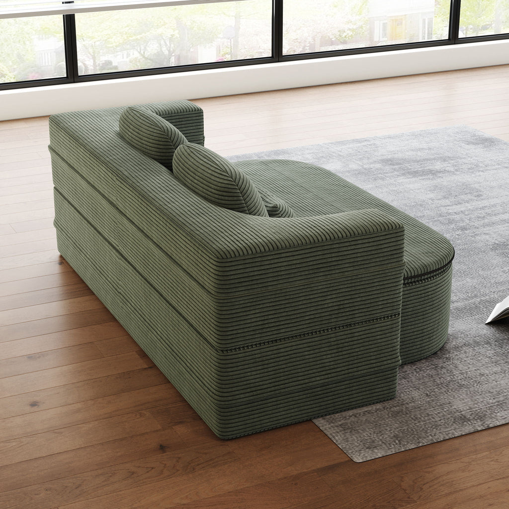 2 In 1 Foldable Sofa Bed with Multi Functional Blanket - Futon Sofa