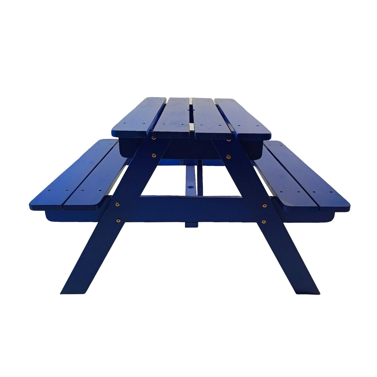 Solid Wood Children's Dining Table and Chairs Set with Multi-Functional Use - Blue or Light Brown