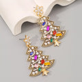 Christmas Tree Dangle Earrings