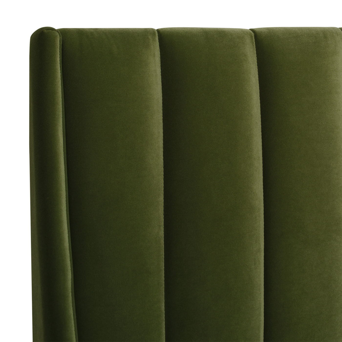 Vertical Tufted Modern Headboard Platform Bed Set with Upholstered Finish - Multiple Colors