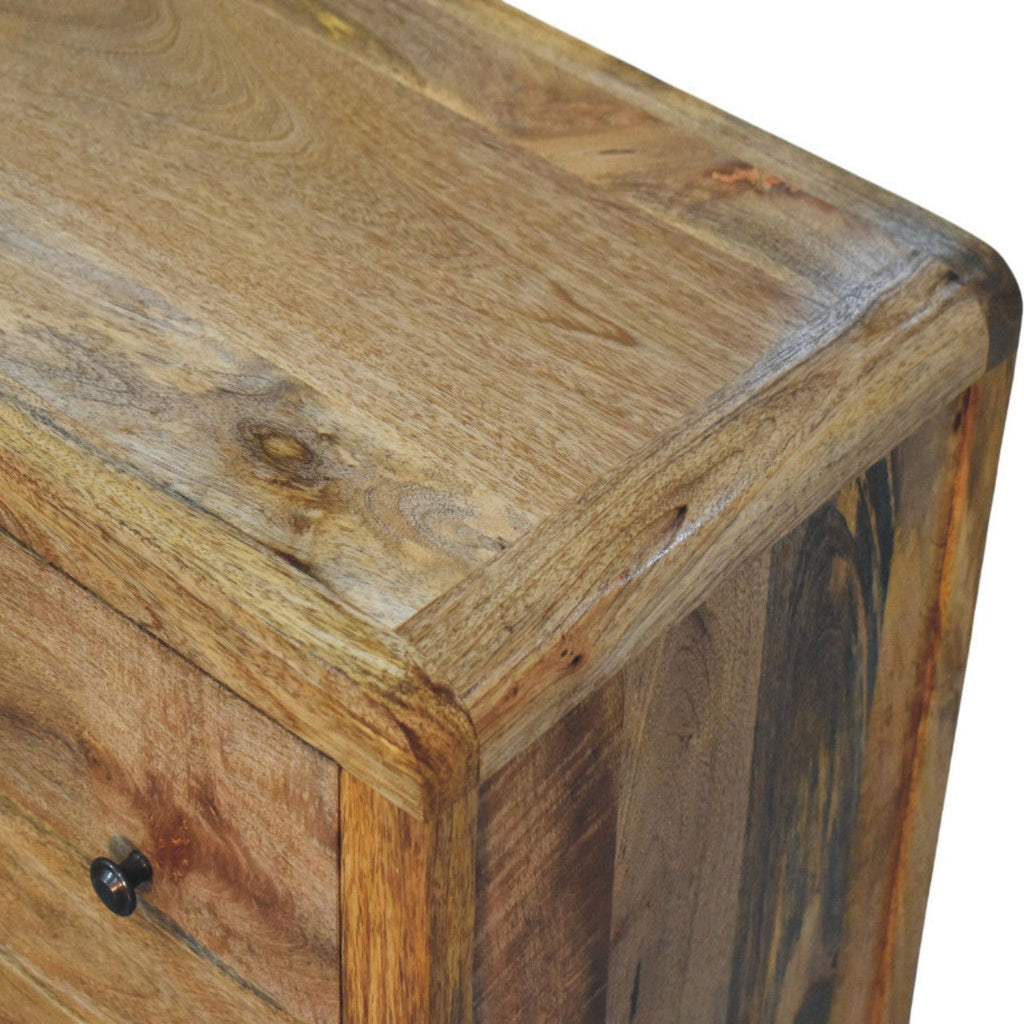 Solid Wood Three Drawer Chest with Smooth Finish - Oakish