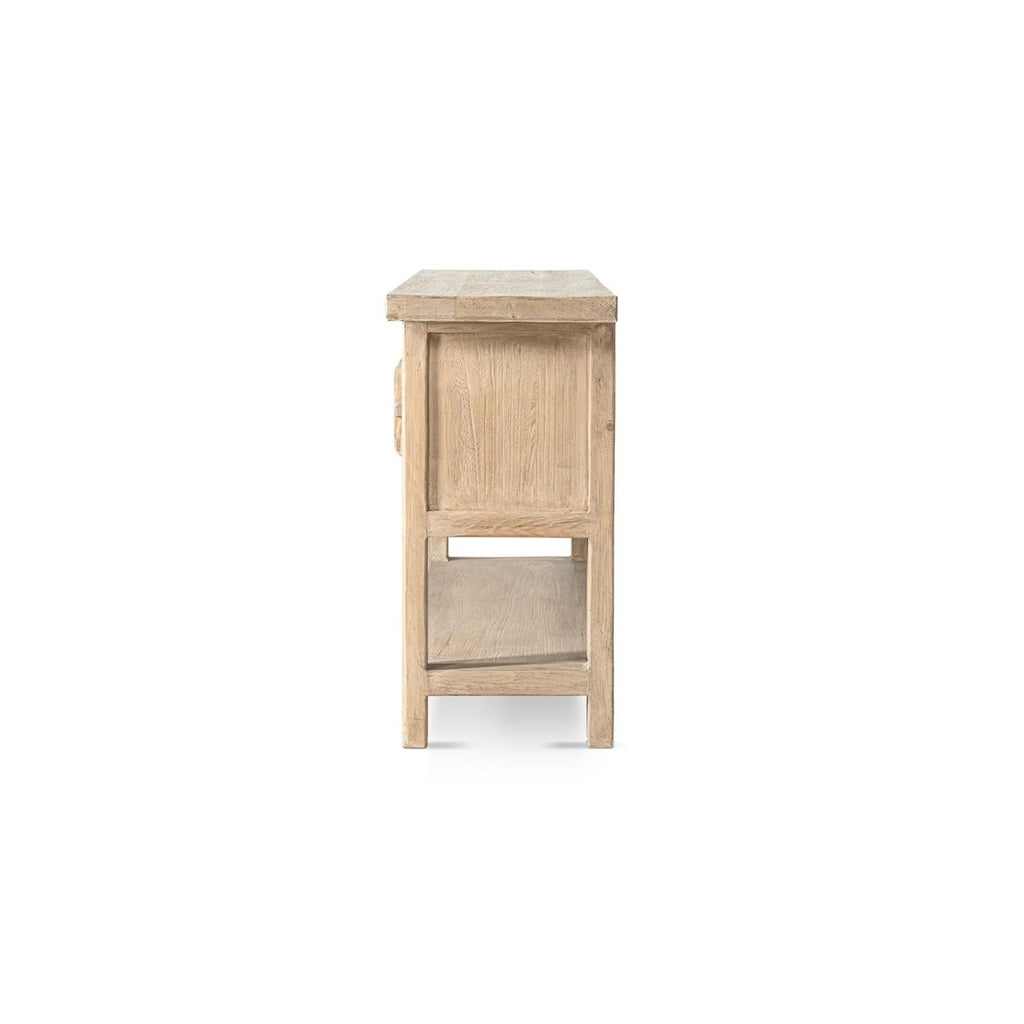 Reclaimed Pine Sideboard with Lower Shelf - Natural
