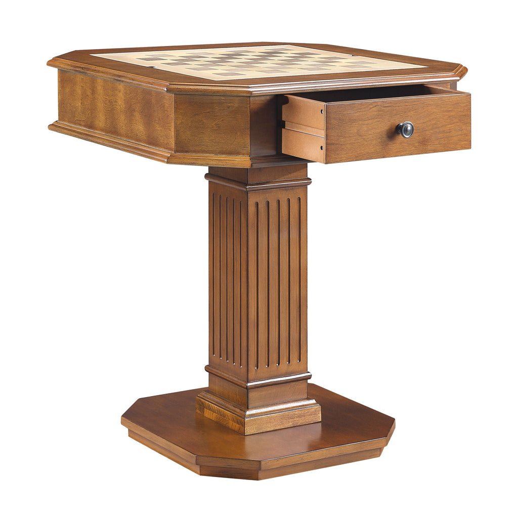 Galini Game Table with Storage Drawers - Walnut
