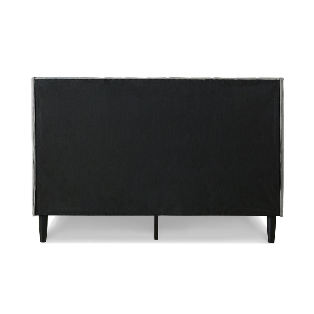 Vertical Tufted Modern Headboard Platform Bed Set with Upholstered Finish - Multiple Colors