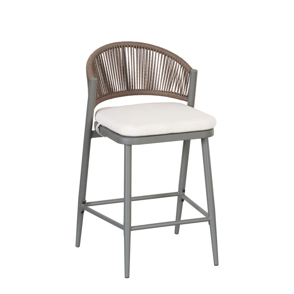 Outdoor 26" Counter Height Metal Frame Counter Stools