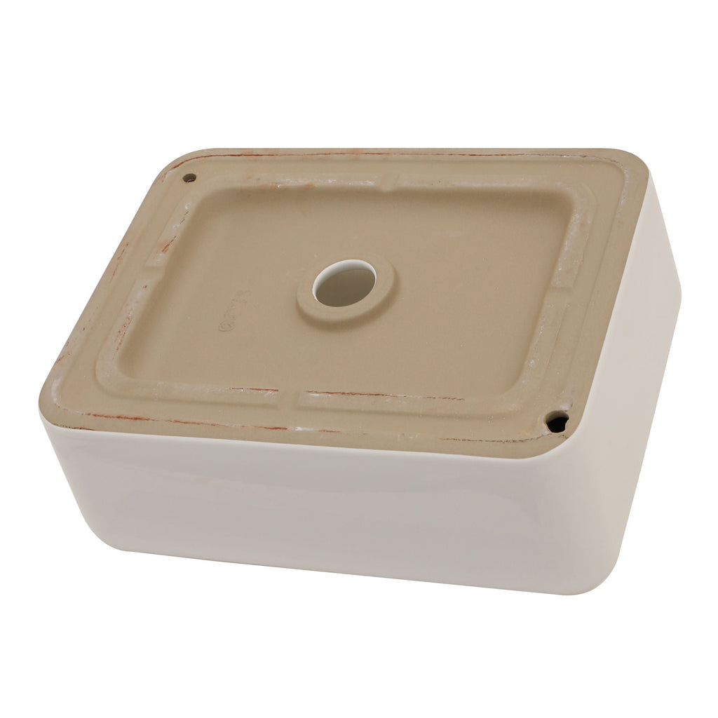 Modern European Style Ceramic Rectangular Vessel Bathroom Sink with Above-Counter Installation - Black or Gold