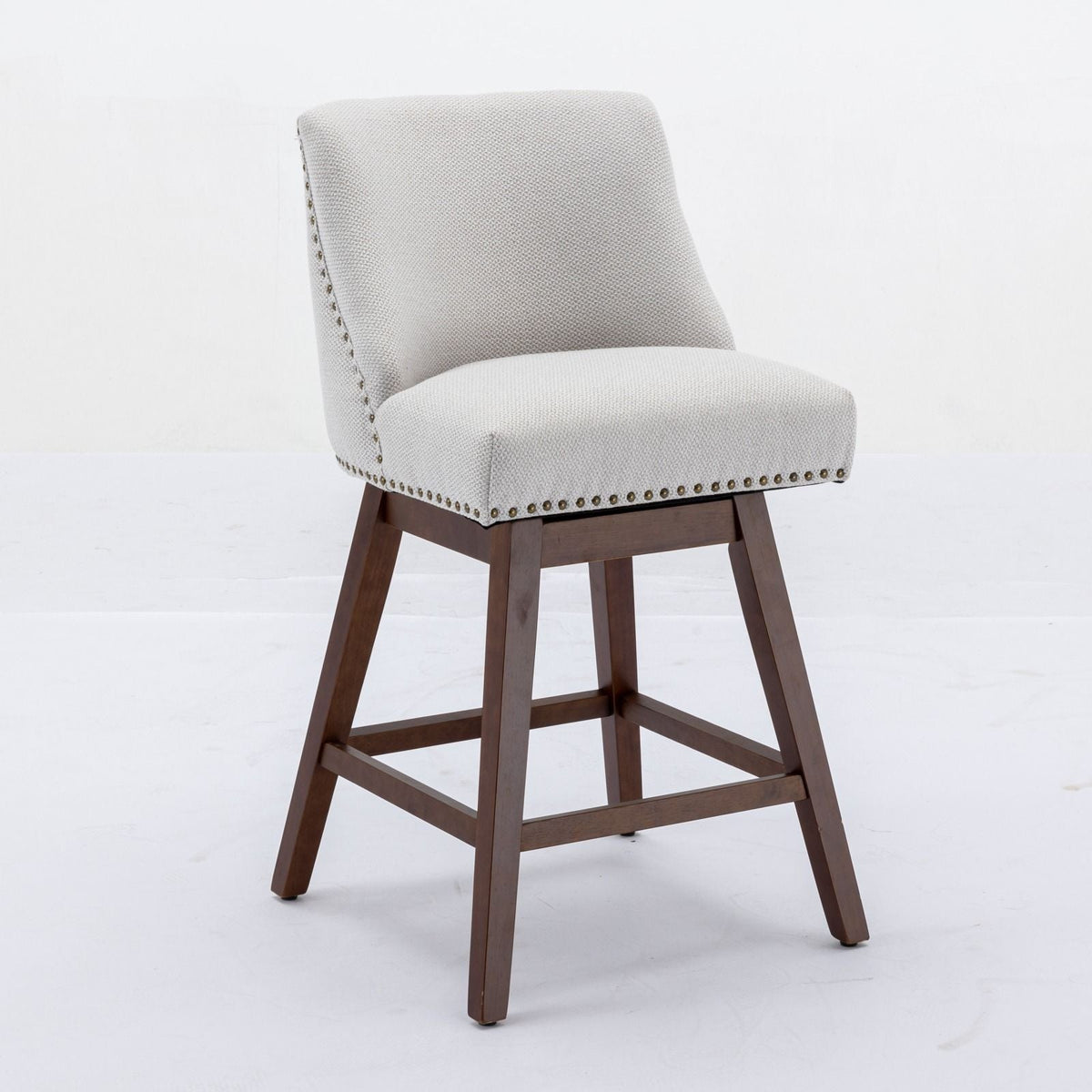 Counter Height Swivel Barstools, Set of 2