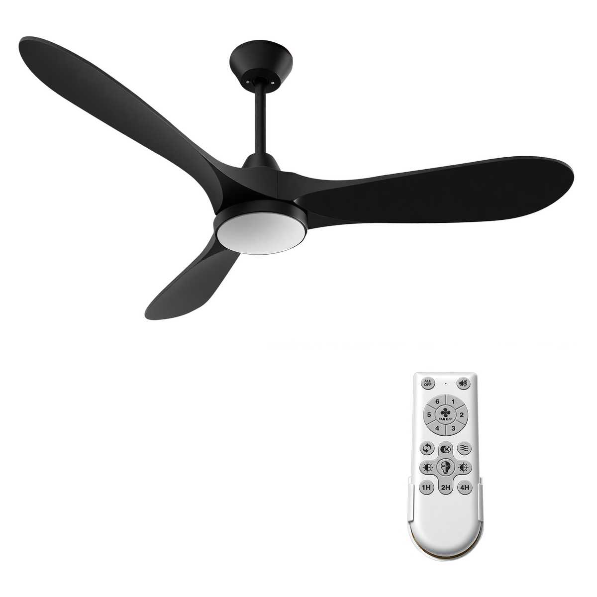 52-Inch Ceiling Fan with Lights and Remote Control