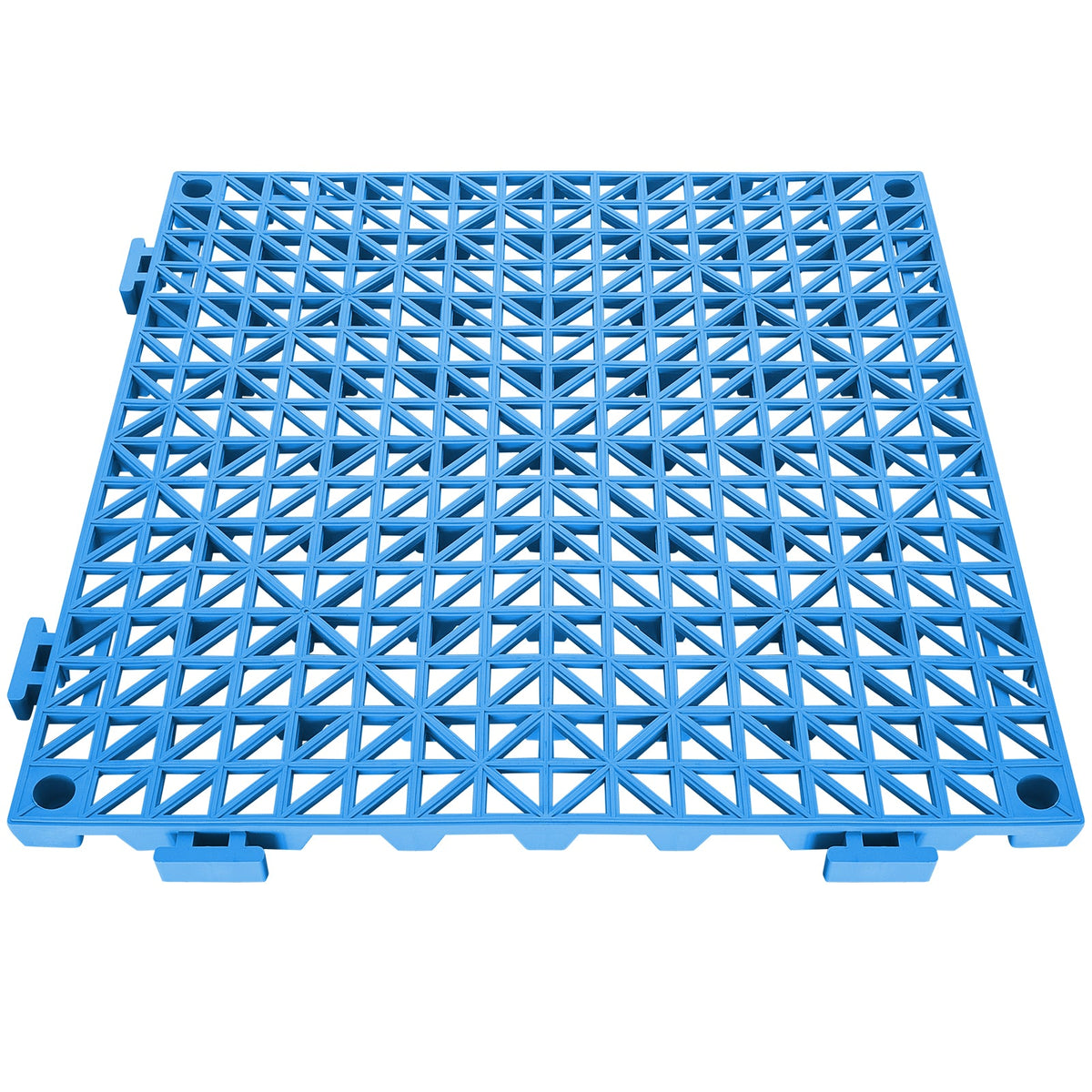 Durable PVC Interlocking Tile 50PCS with Rapid Drainage - Blue, Black, or Gray