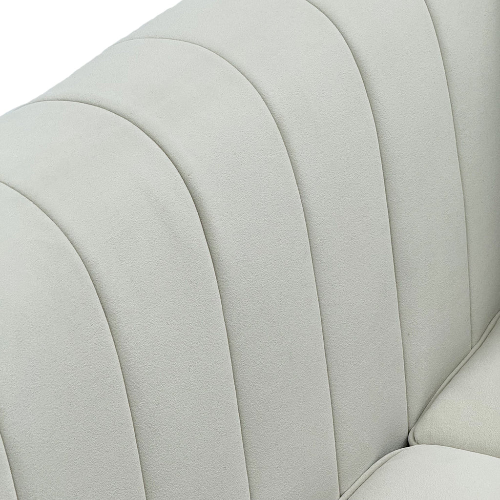 FX-P82B-BE Velvet 3-Seater Sofa