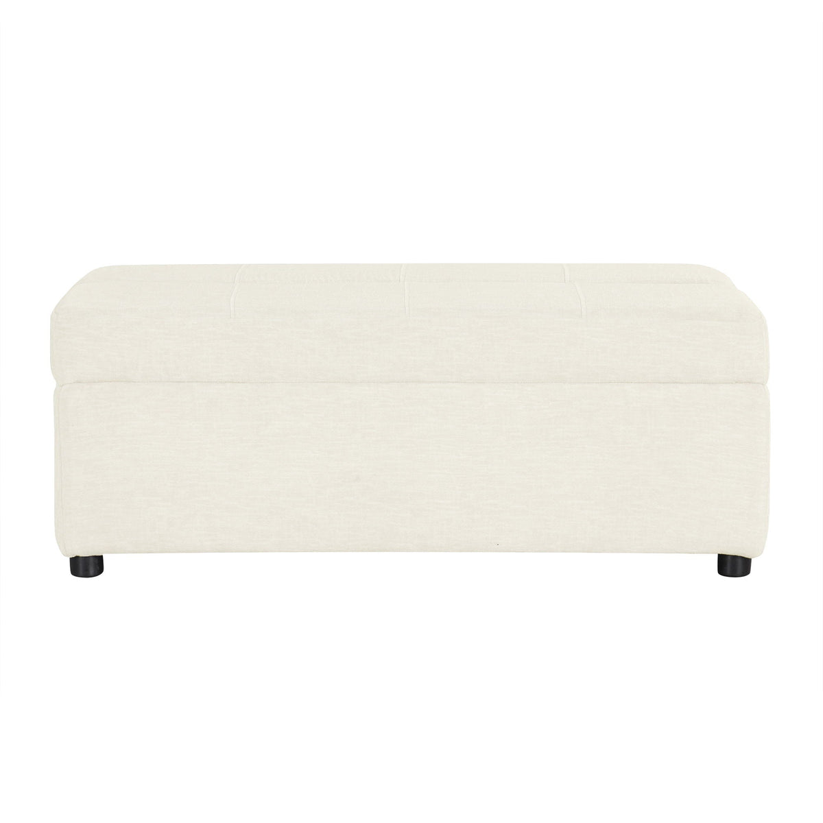 Twin Size Folding Ottoman Sleeper Bed with Mattress - Light Brown, Black, Dark Gray, White