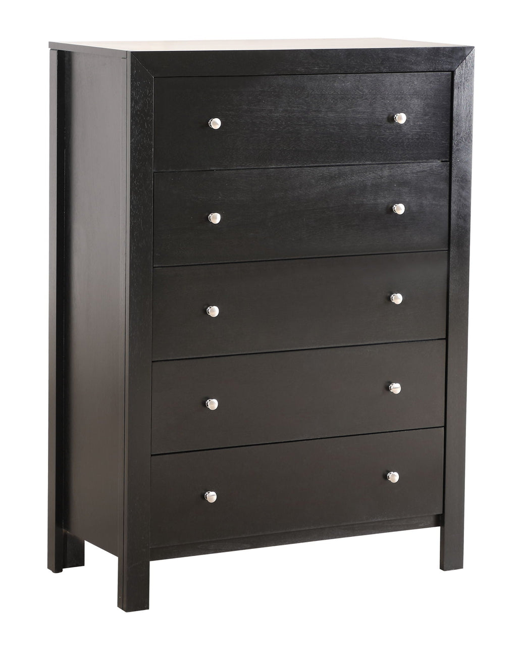 Modern Elegant Transitional Storage Chest with Spacious Drawers - Dark Red, Black, or White