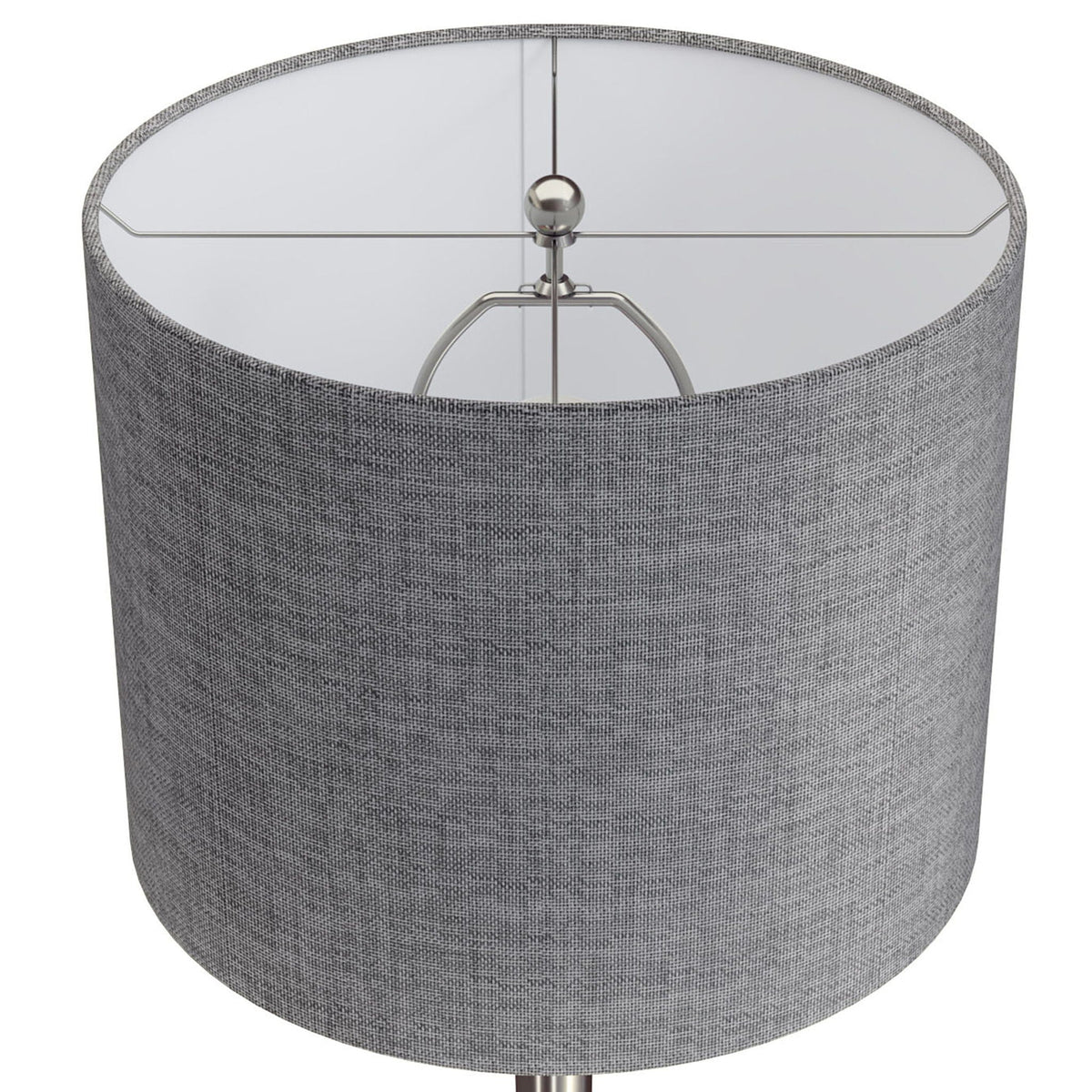 Contemporary Semi Gloss Table Lamp Set of 2 with Hourglass Design - Multiple Colors