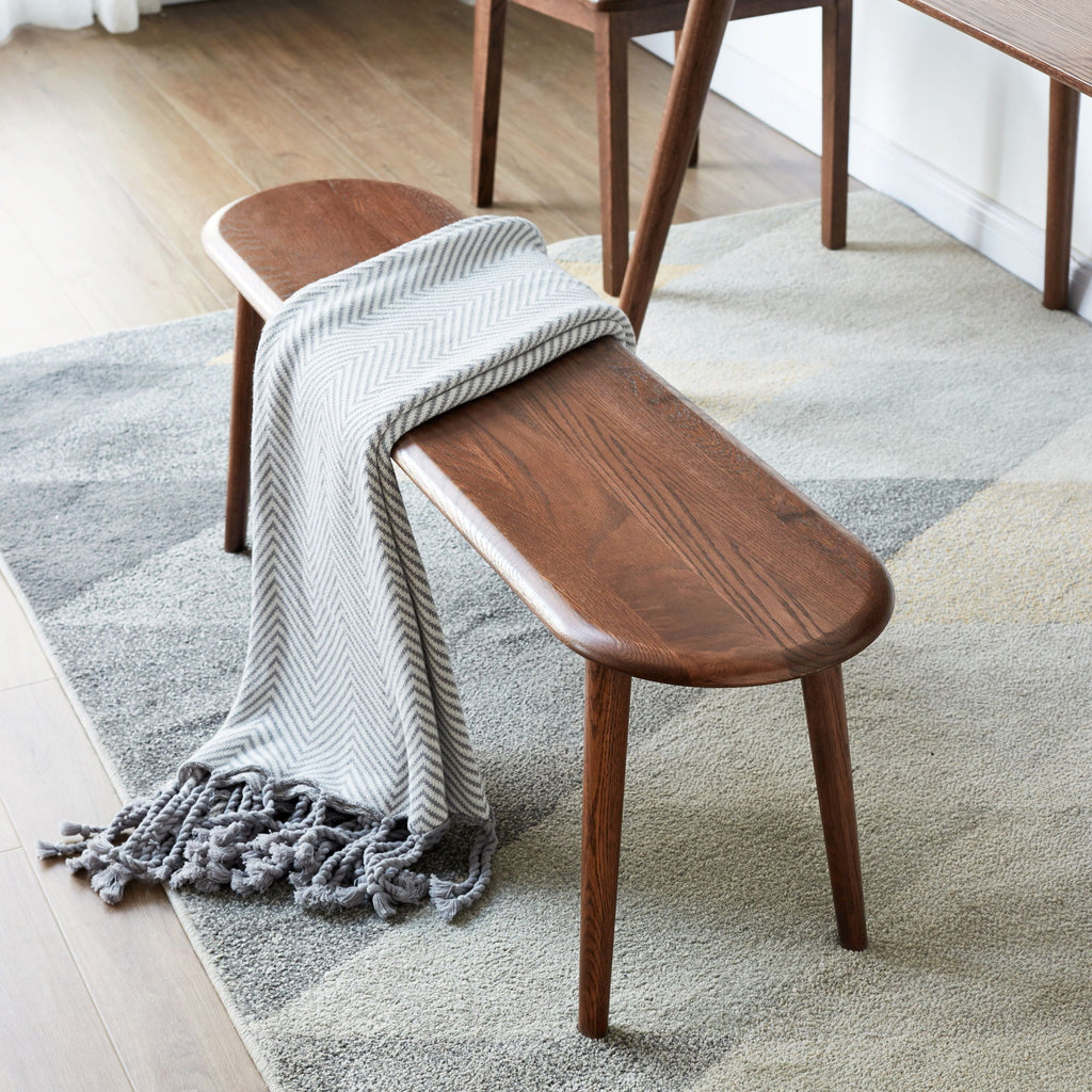 Dining Bench with Versatile Sizing - Light Brown or Dark Brown