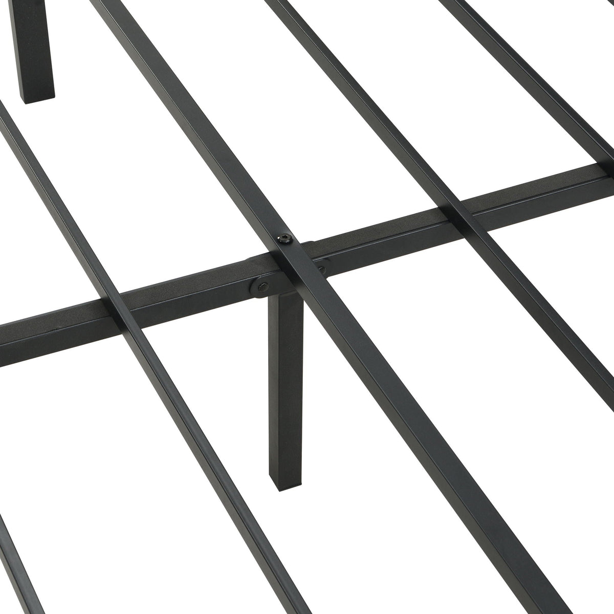 Modern Bed Frame with LED Lights and USB Charging - Light or Dark Brown