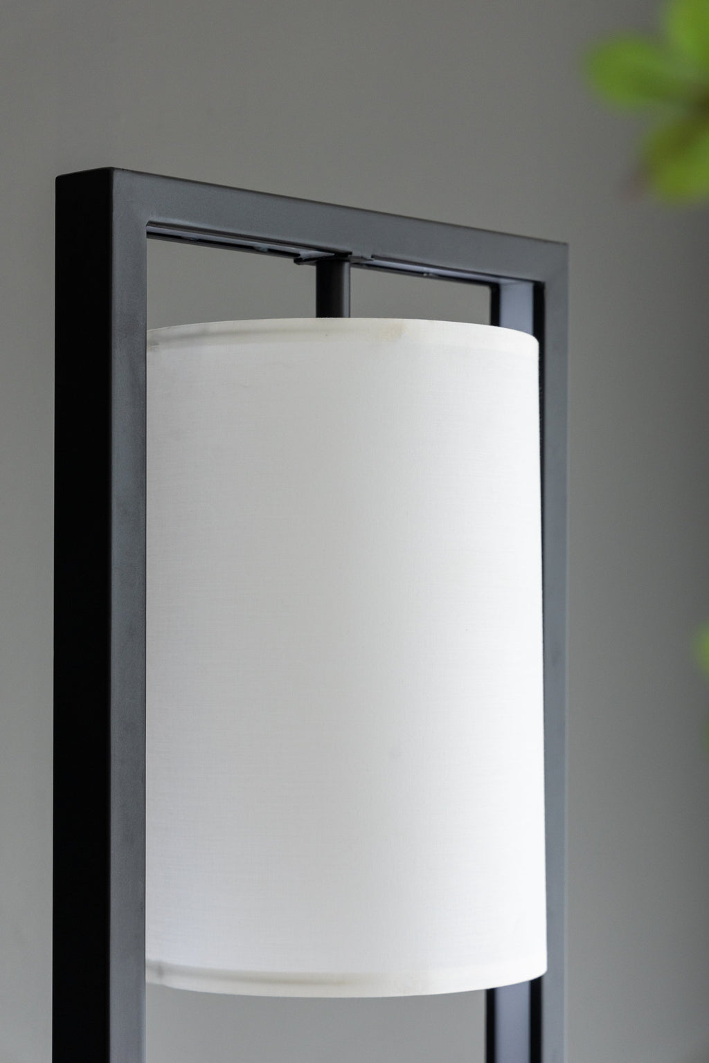 Two Tiered Vertical Shelving Stand with Light - Iron, Modern Design