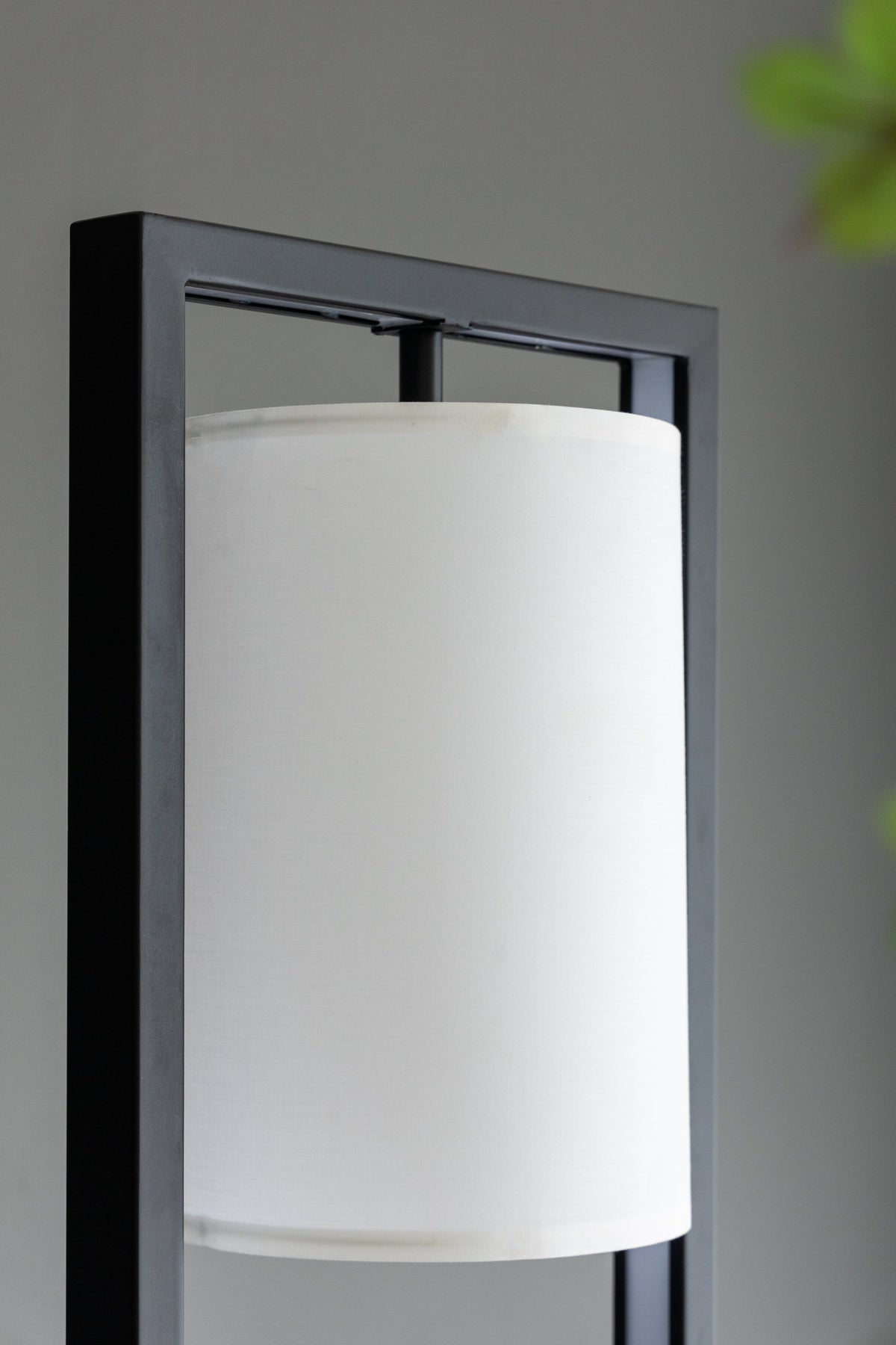 Two Tiered Vertical Shelving Stand with Light - Iron, Modern Design