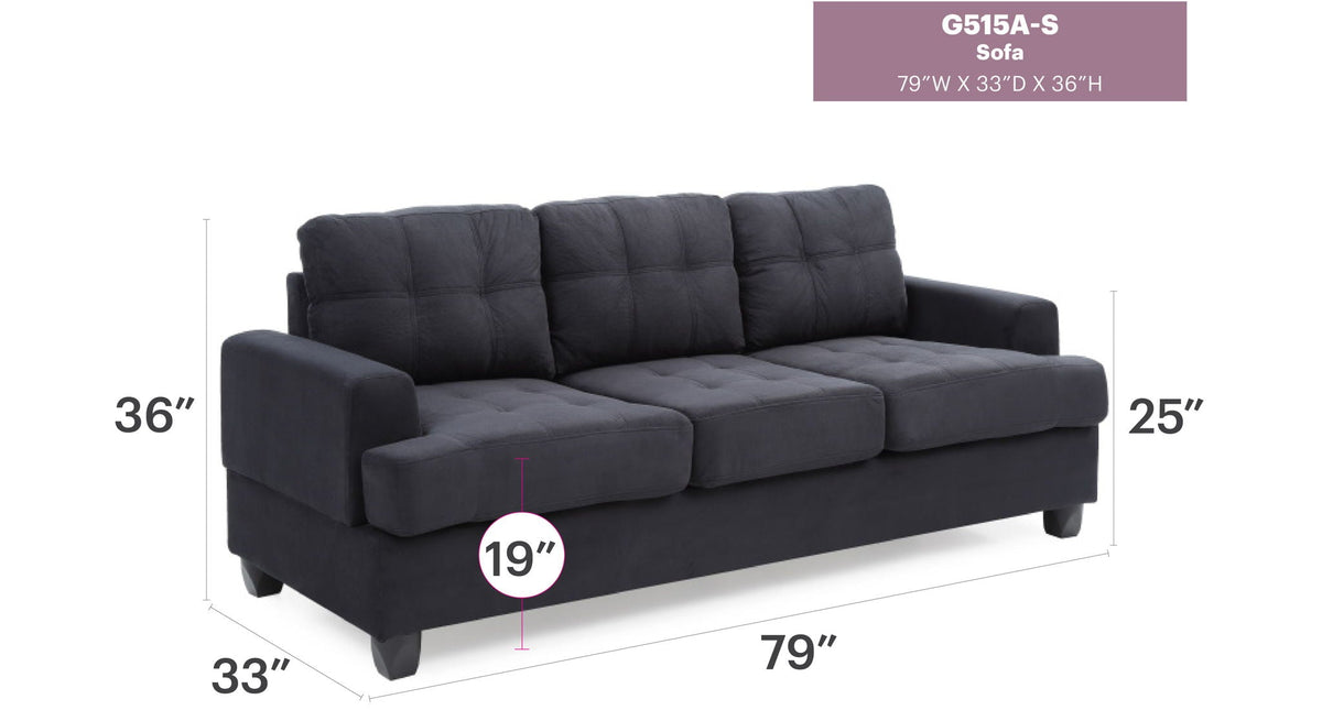 Sandridge Sofa with Pocketed Coil Cushions - Multiple Colors