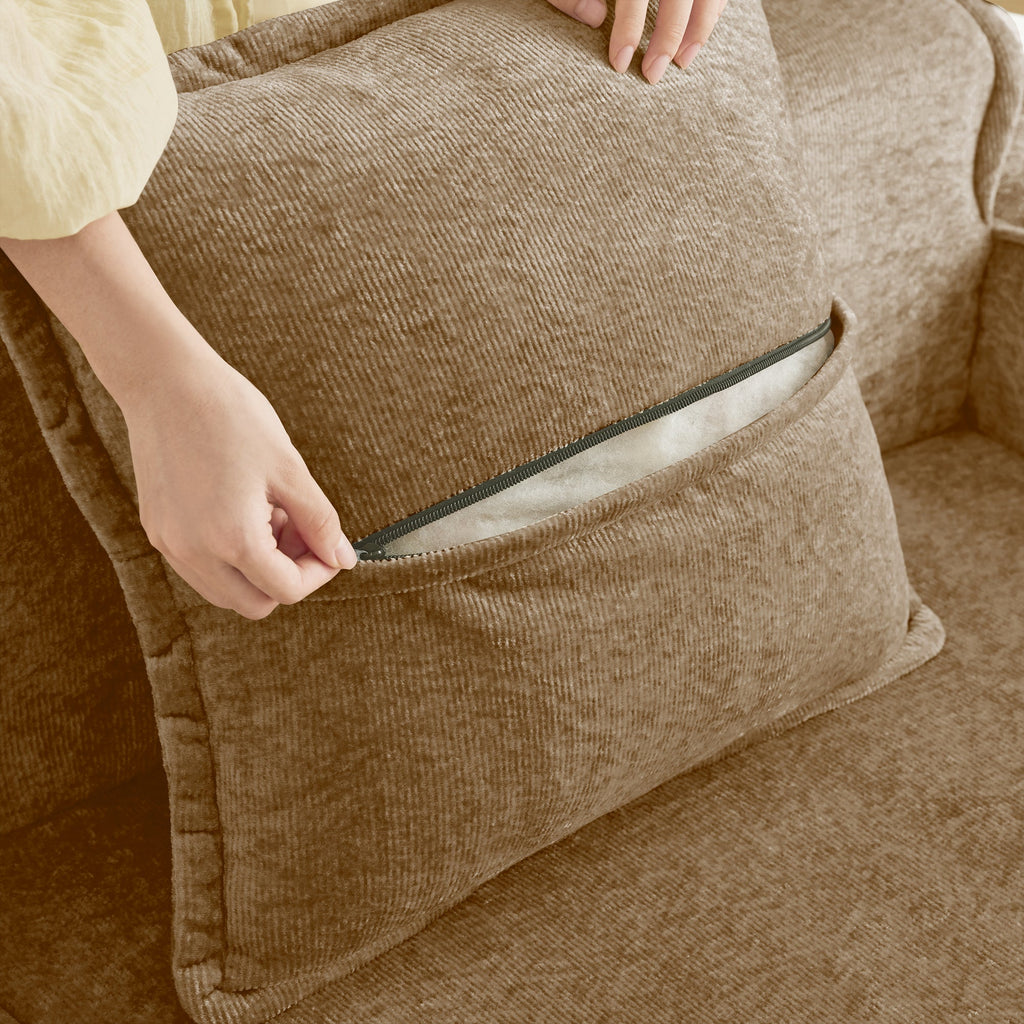 Armless Sofa Velvet