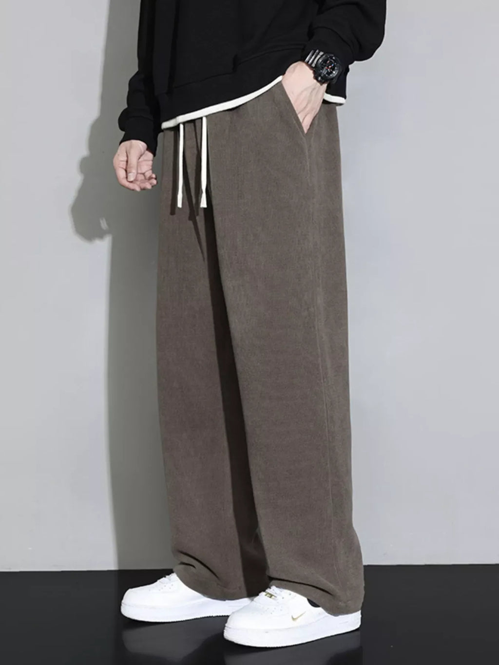 Men's Plus Size Relaxed Fit Drawstring Pants