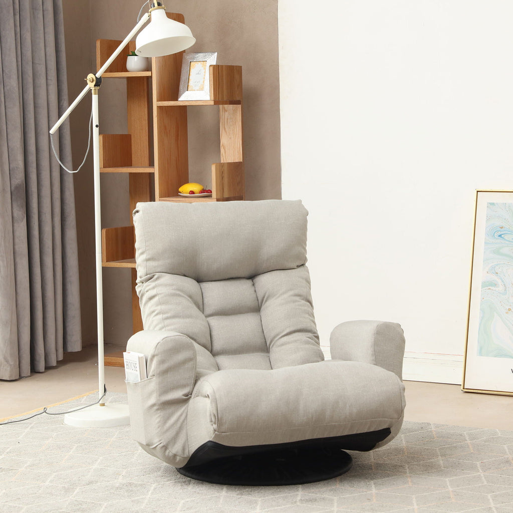 Modern With Metal Frame Swivel Game Lounge Chair With Adjustable Headrest