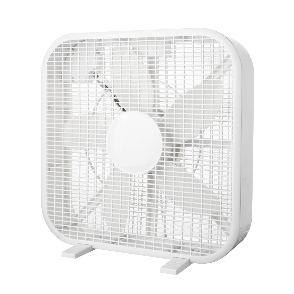 20 Inch Box Fan with 3-Speed Control - White