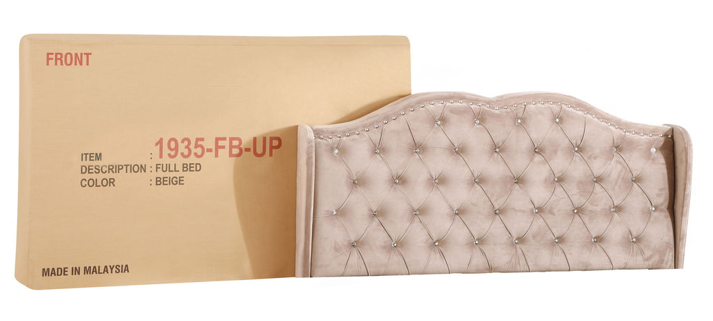Transitional Upholstered Bed with Jewel Tufting – Multiple Colors