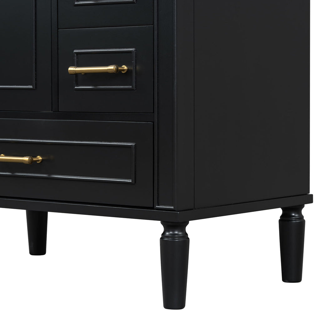 Traditional Bathroom Vanity Set with Soft Close Doors - Multiple Colors