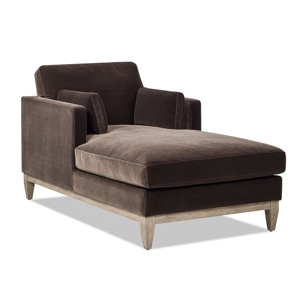 Modern Farmhouse Chaise Lounge Chair with Removable Cushions - Choice of Color