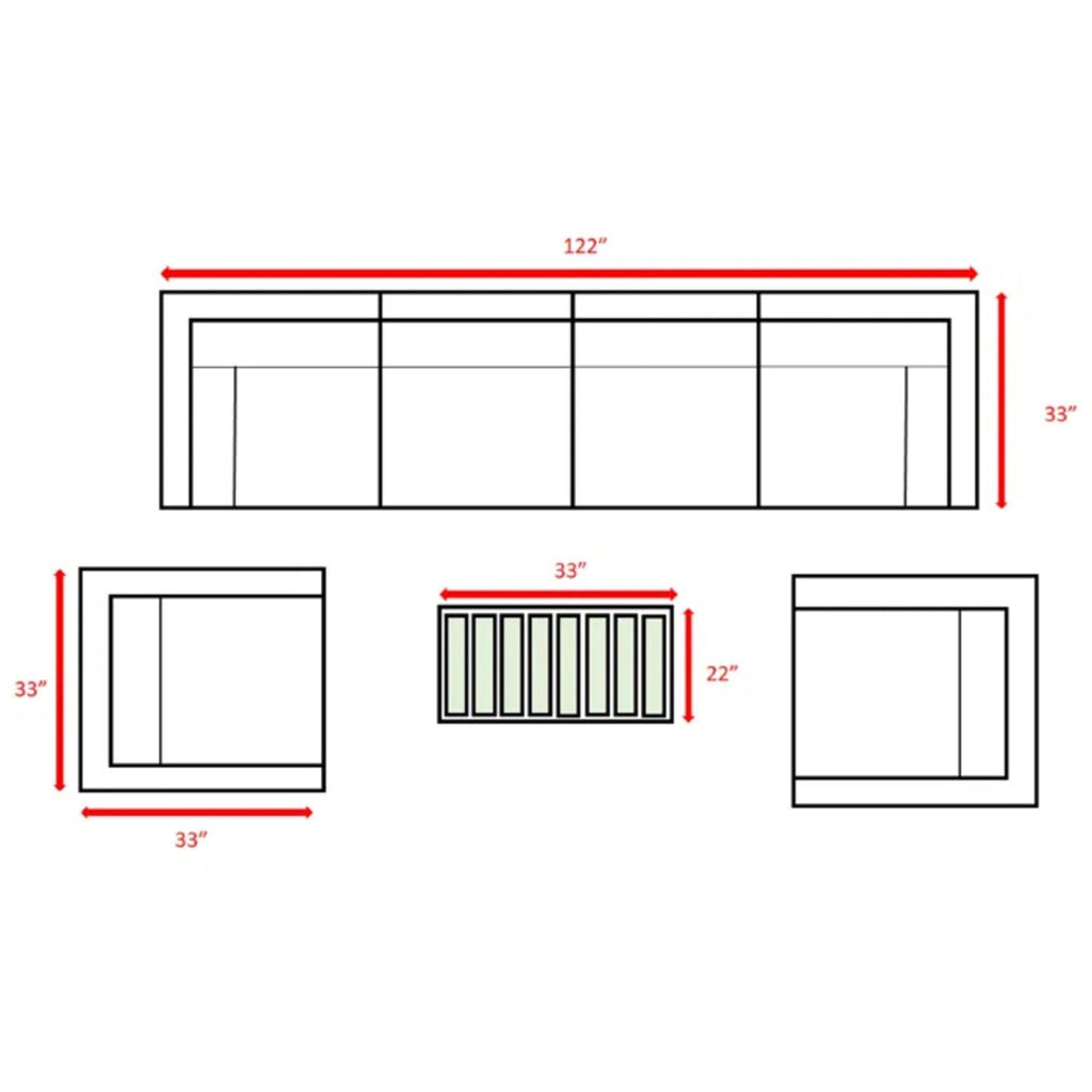 Stylish Sofa Seating Group With Cushions - Multiple Set Options, Dark Gray, Gray, or Dark Brown