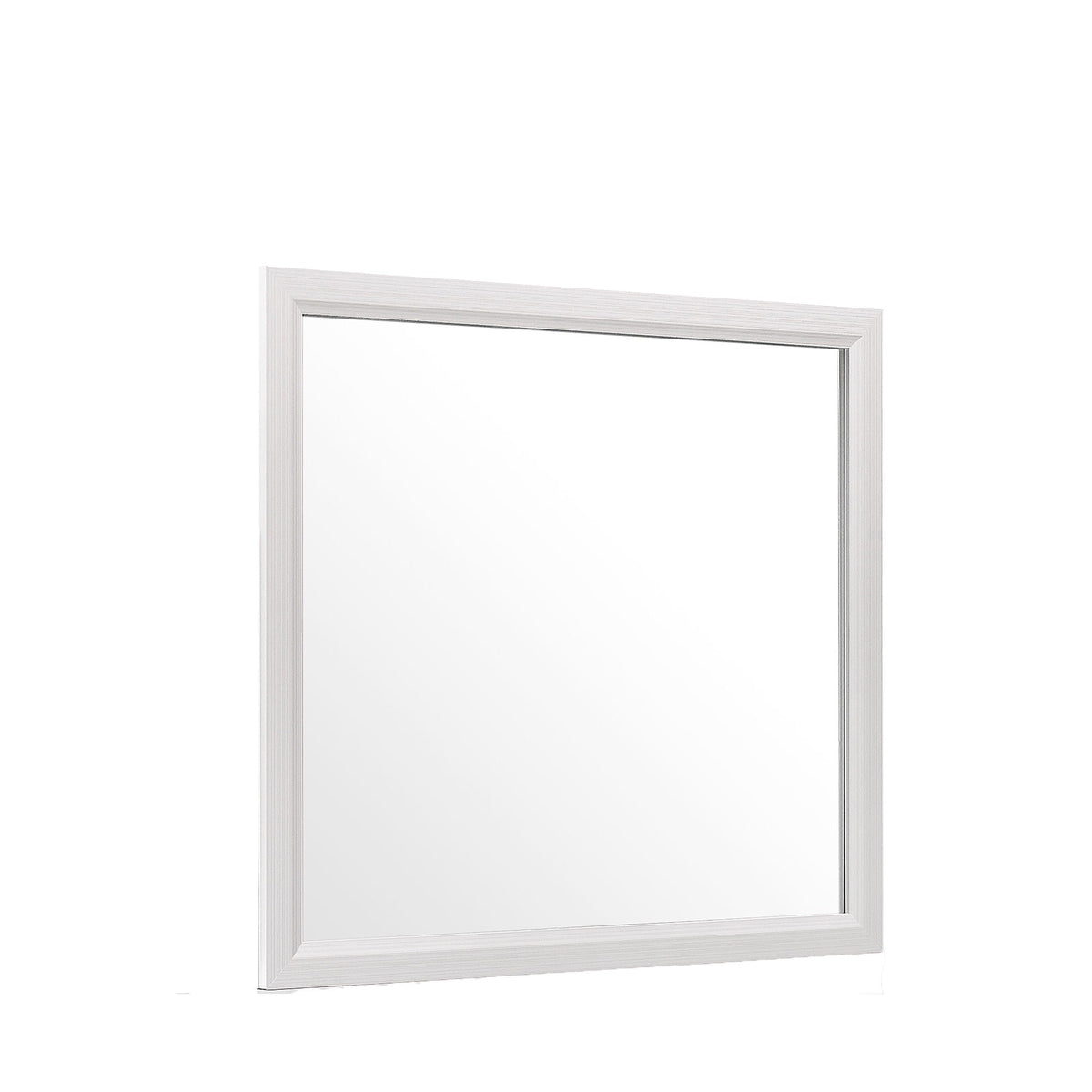 Mirage Mirror with Wood Trim - Dark Gray or White