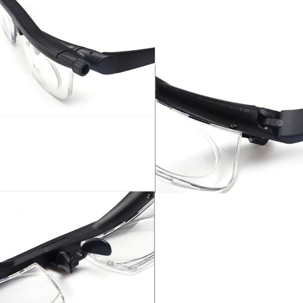 Adjustable Strength Lens Reading Myopia Glasses Eyewear Variable Focus Vision