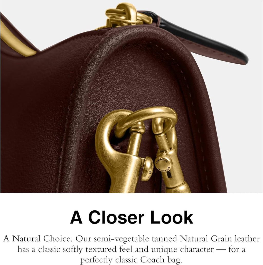 COACH Women's Natural Grain Leather Waverly Bag